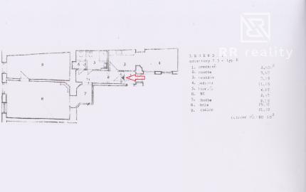 PREDANÉ - 3-izbový byt s krbom, 90 m2, centrum (Mäsiarska ul.)