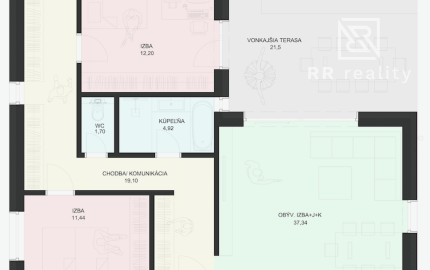 PREDANÉ - NOVÉ MOKRANCE - RD bungalov 140m2, TČ a rekuperácia v cene
