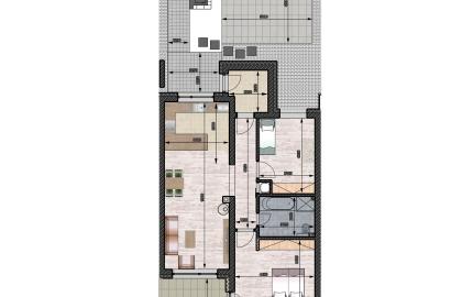 Radový dom BRAVO 3-izbový 83m2, VÝCHODNÉ MOKRANCE