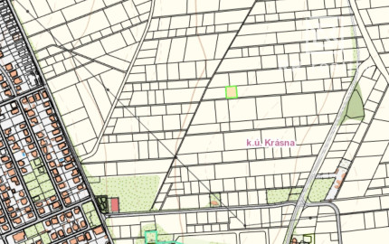 Na predaj investičný pozemok Košice - Krásna 834 m2 (25€/m2)