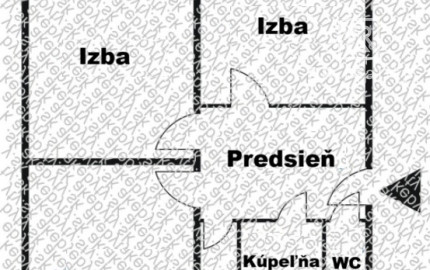 PREDANÉ - 3 izbový byt - Galaktická, pôvodný stav, 67m2