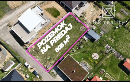 Na predaj veľký pozemok v obci Šemša, 805m2