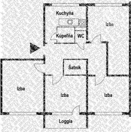 4 izb. byt o výmere 80m2, Košice - Terasa, ul. Sokolovská