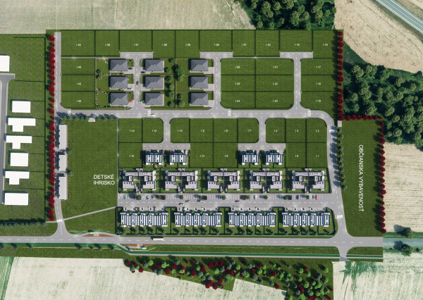 VÝCHODNÉ MOKRANCE, inžinierske siete už postavené I20, 740m2