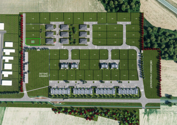 VÝCHODNÉ MOKRANCE, inžinierske siete už postavené I42, 672m2
