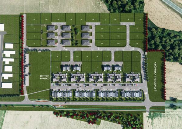 VÝCHODNÉ MOKRANCE-inžinierske siete už postavené I45, 1076m2