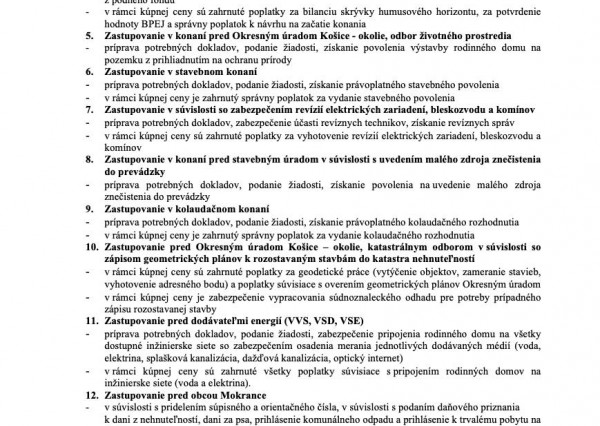 VÝCHODNÉ MOKRANCE-inžinierske siete už postavené I45, 1076m2