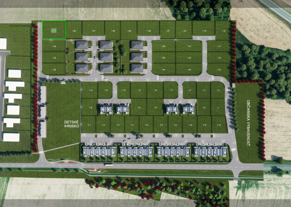 VÝCHODNÉ MOKRANCE-inžinierske siete už postavené I45, 1076m2