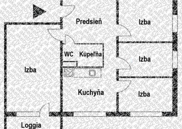 PREDANÉ - 4 izb. byt, Terasa - 73 m2