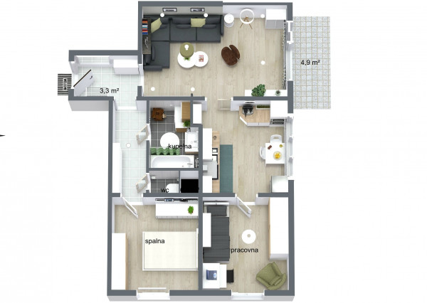 PREDANÉ - 3 izbový byt po kompletnej rekonštrukcii - Karpatská ul.