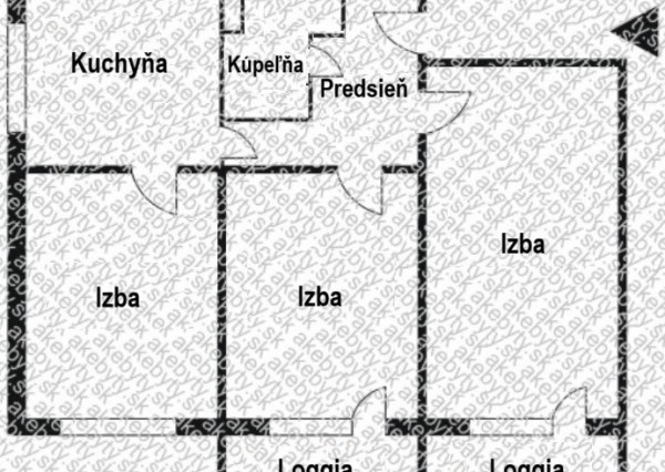 PREDANÉ - 3-izbový byt 82m2 + 2x loggia, po rekonštrukcii
