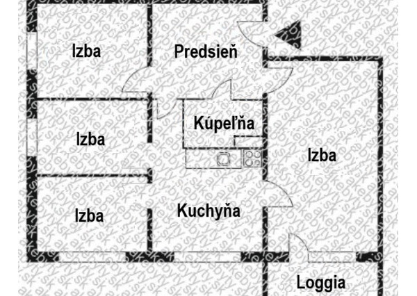 4 izbový byt Košice -  Sever , ul. Watsonova