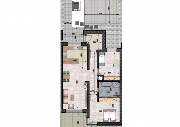 Radový dom BRAVO 3-izbový 83m2, VÝCHODNÉ MOKRANCE