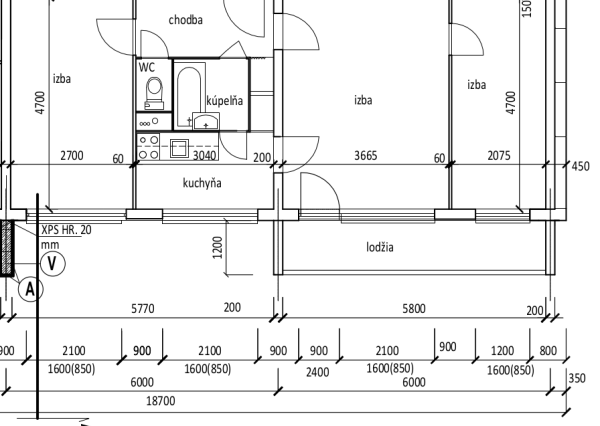 PREDANÉ - 3i byt Trebišovská Košice II, Terasa