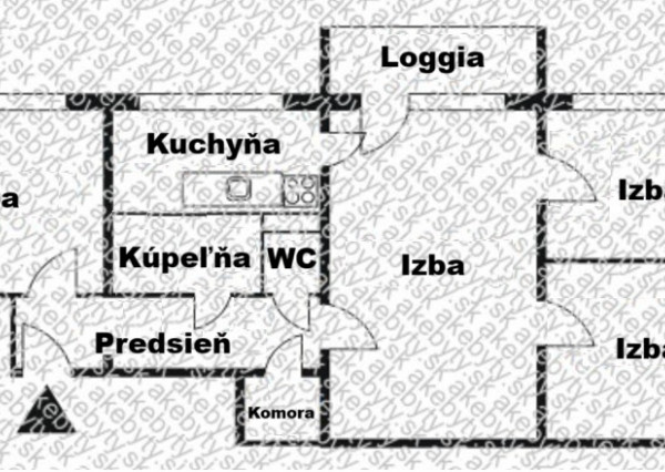 PREDANÉ - Na predaj 4i byt s loggiou, Terasa - Čapajevova