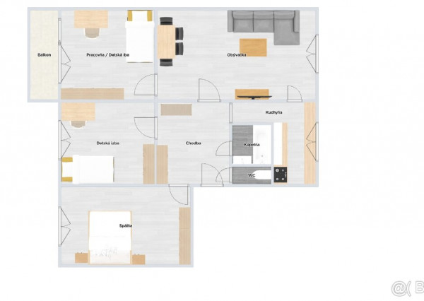 4 izbový byt Trieda SNP