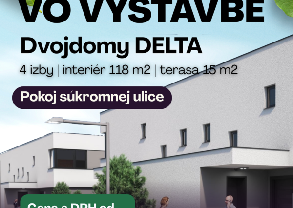 UVÁDZACIA CENA Novostavba Dvojdom - VÝCHODNÉ MOKRANCE