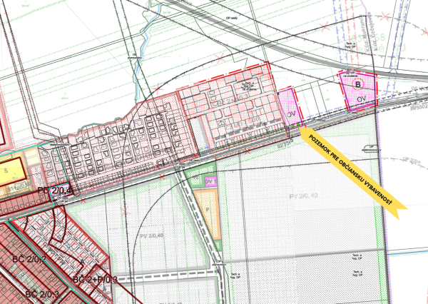 POZEMOK 5547m² PRE OBČIANSKU VYBAVENOSŤ – VÝCHODNÉ MOKRANCE