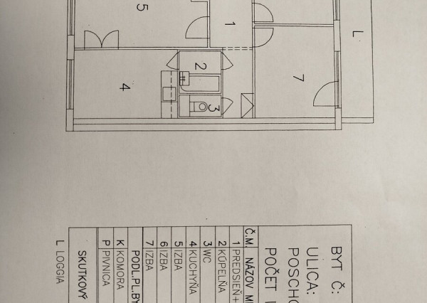 Na predaj 3-izbový byt na Jazere, pražský typ