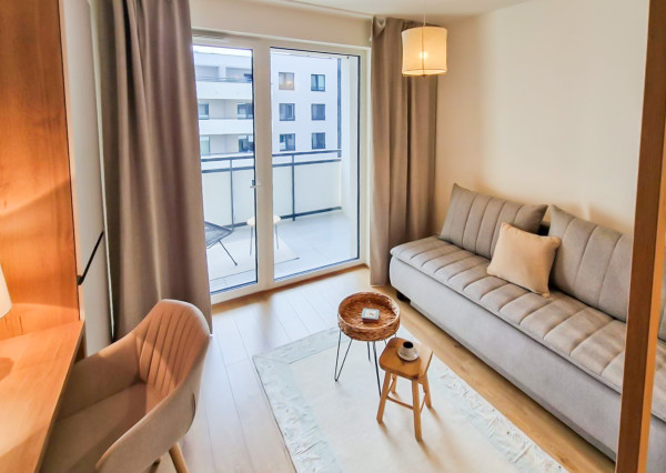 Na predaj štýlový 1-izb. byt v novostavbe, širšie centrum