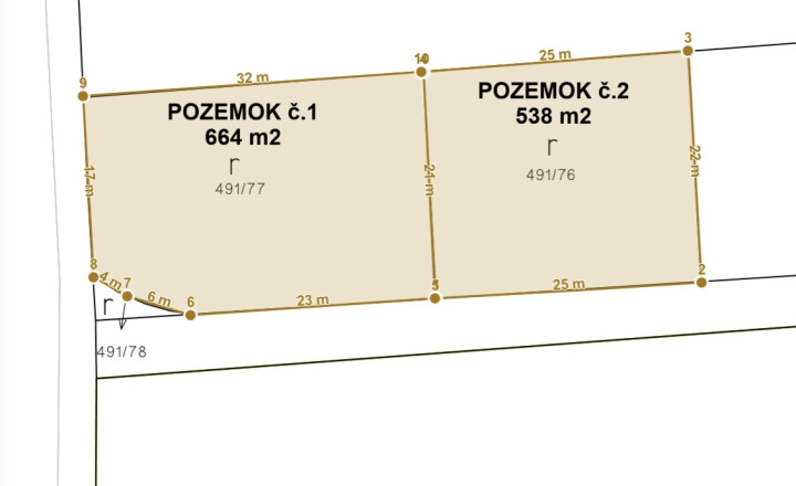 Stavebné pozemky 664m2 a 538m2 - Kechnec - fotografia 9