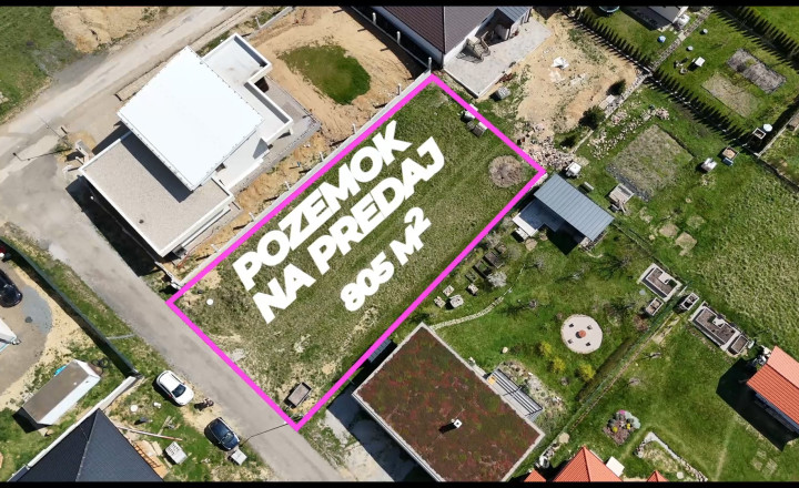 Na predaj veľký pozemok v obci Šemša, 805m2 - fotografia 6